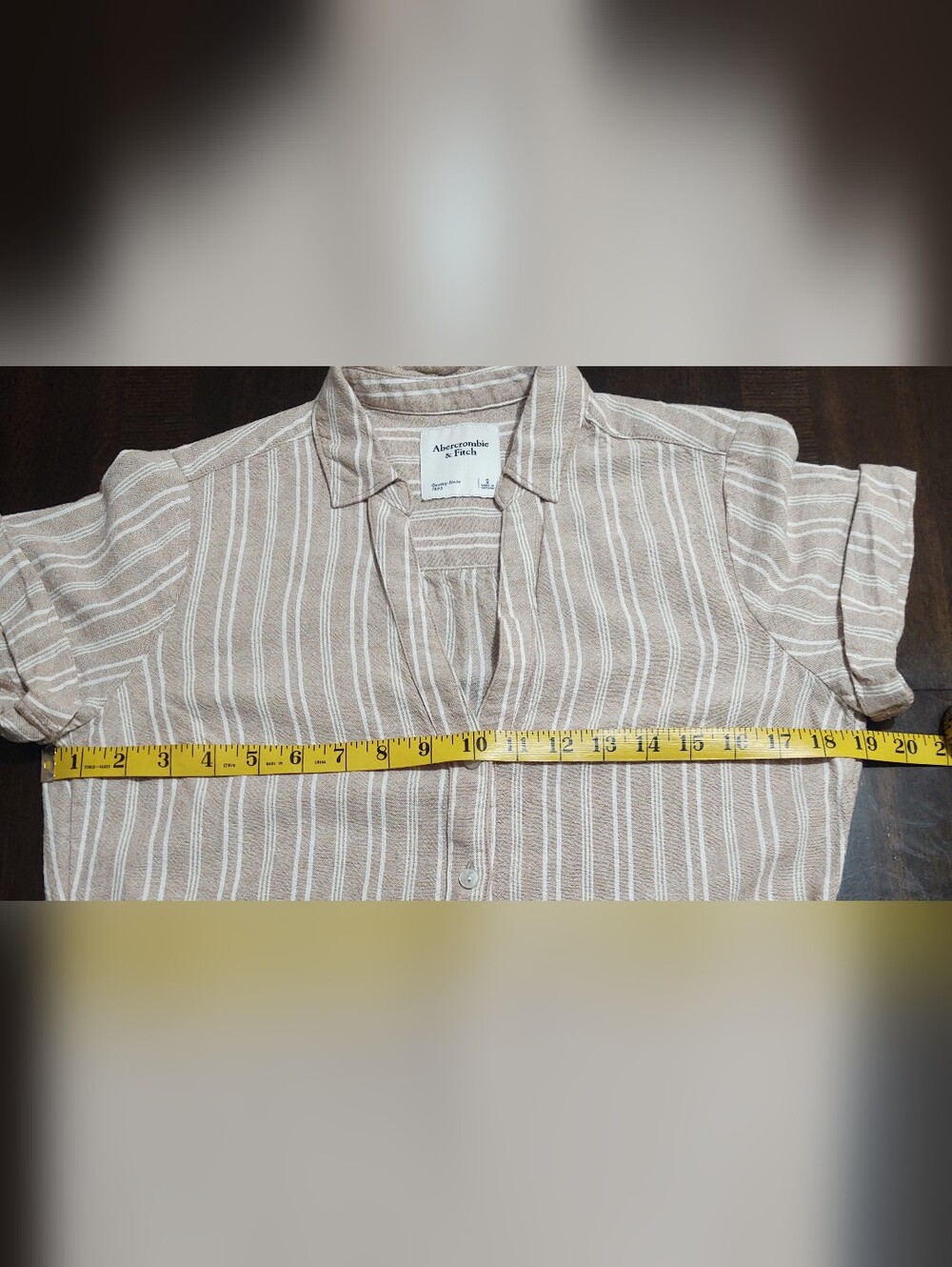Abercrombie & Fitch Linen Blend Shirt Dress Sz S - Picture 8 of 9